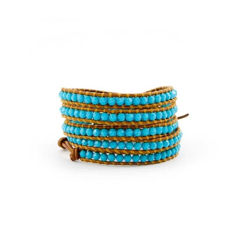 Wrap bracelet with turquoise