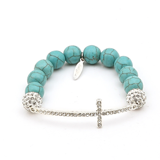 Turquoise Silver cross